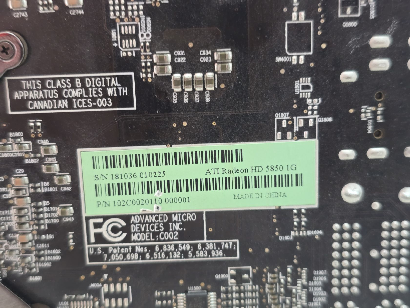 Відеокарта ATI Radeon HD 5850 1GB     (1GB,GDDR5,256 Bit,HDMI,PCI-Ex,Б/у) - фото фото фото 3