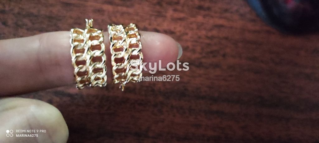 СЕРЬГИ ОБЪЁМНЫЕ КОЛЬЦА НОВЫЕ - фото фото фото 5