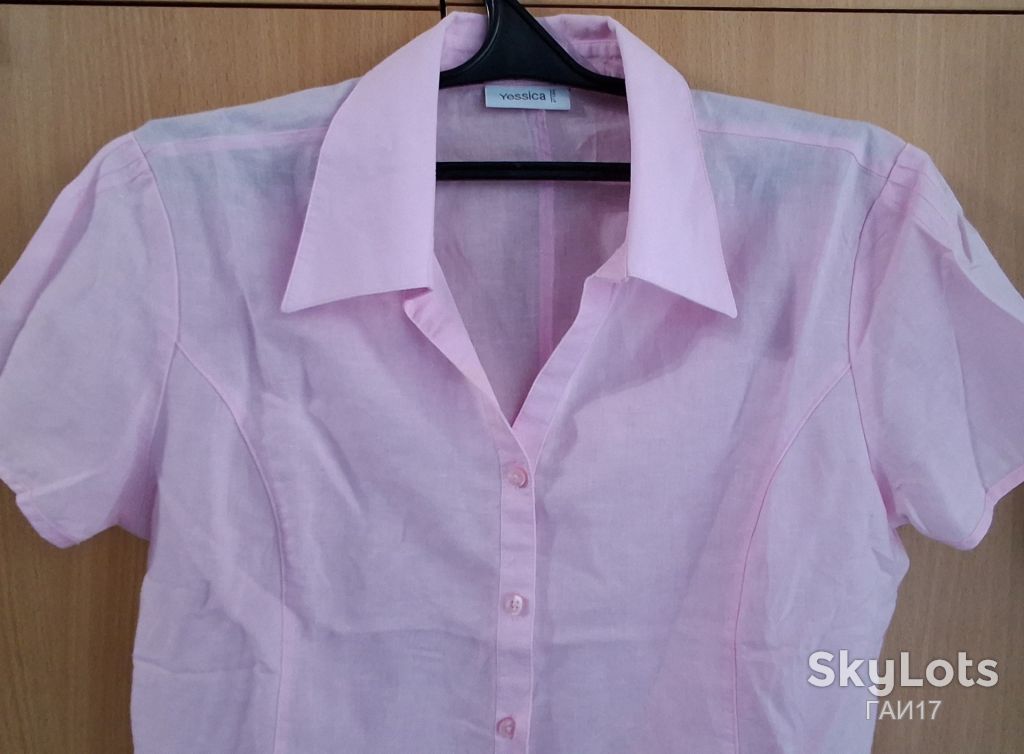 Рубашка от бренда «Yessica»/C&amp;A/Germany/Лен-Хлопок/Color-Pink. - фото фото фото 2