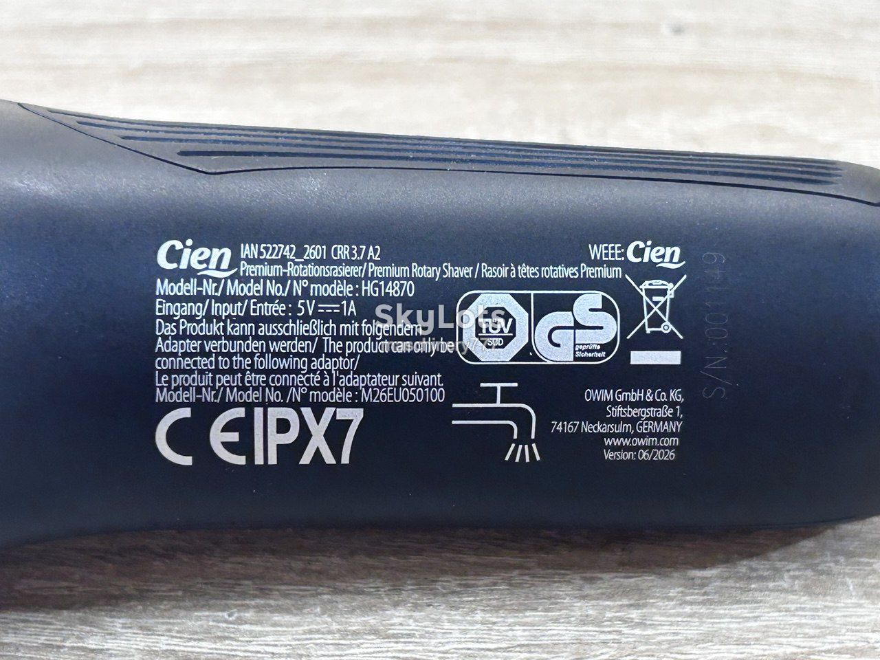 електро бритва cien premium rotary shaver №н54 - фото фото фото 5