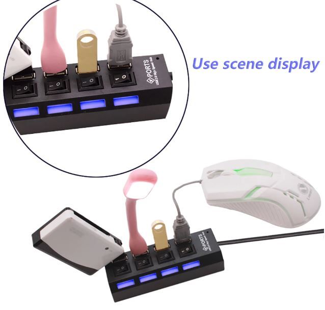 Концентратор-удлинитель коммутатора 7-портовый USB2.0, НОВЫЙ - фото фото фото 8