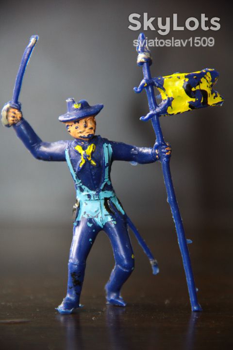 кавалерист США Cherilea 60-65мм Англия ОРИГИНАЛ - фото фото фото 0
