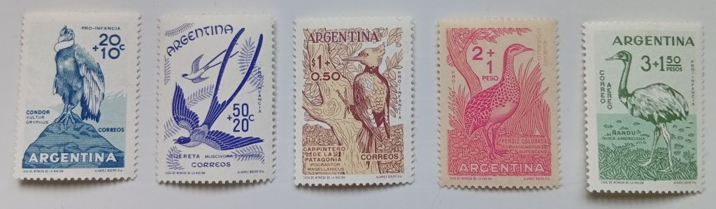Аргентина 1960 Птицы, фауна, MNH - фото фото фото 0