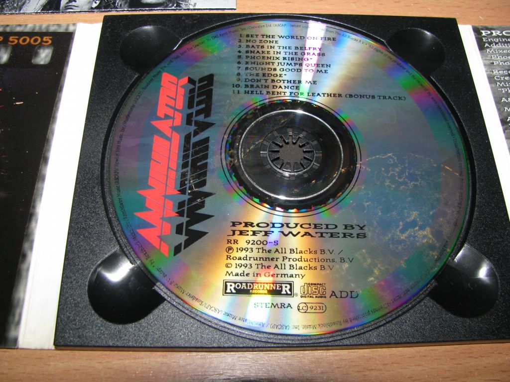 ANNIHILATOR - Set The World Of Fire  (1993 Roadrunner 1st press,DIGI) - фото фото фото 4