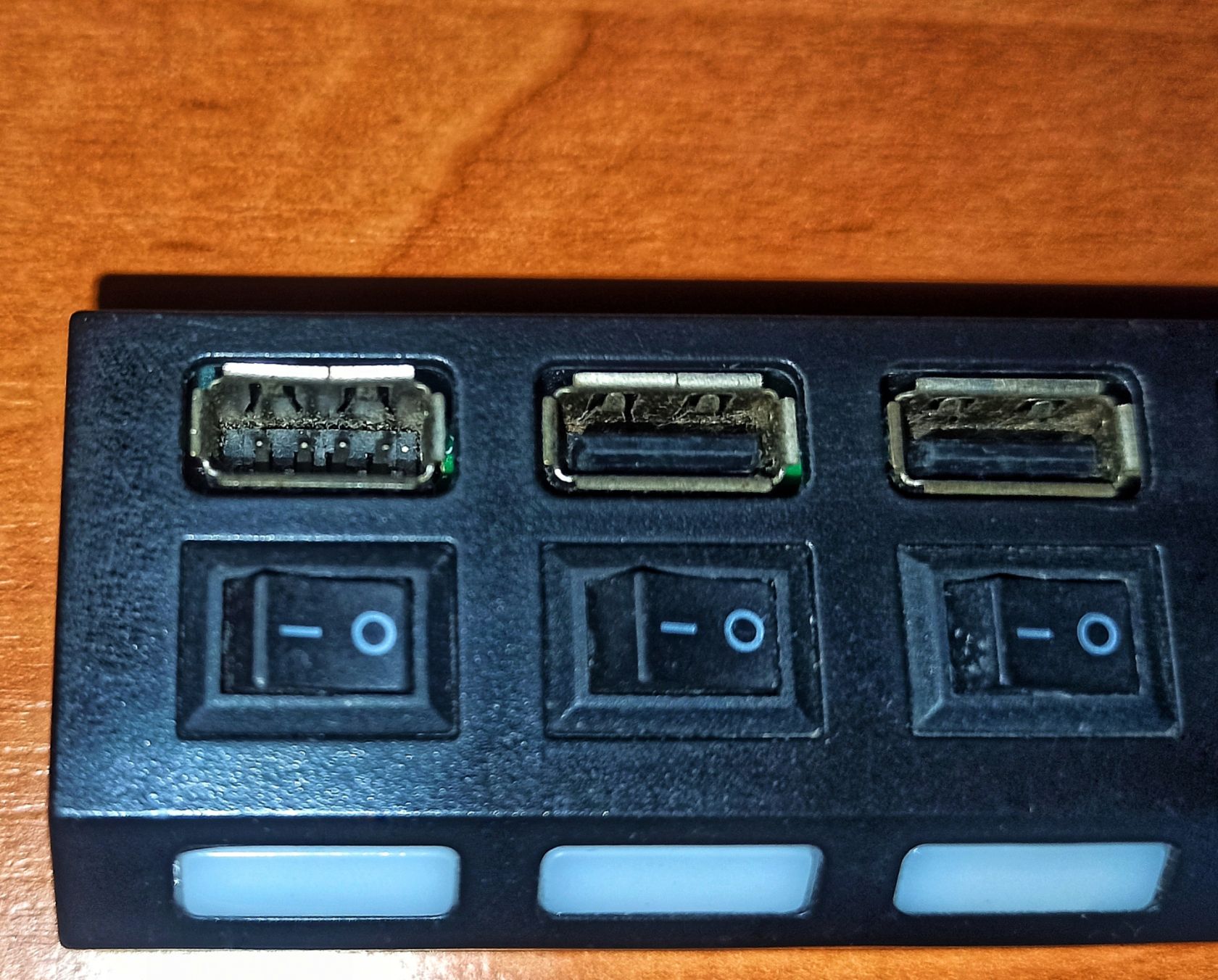 USB HUB                      (7USB) Hi-Speed чёрный с выключателем - фото фото фото 5