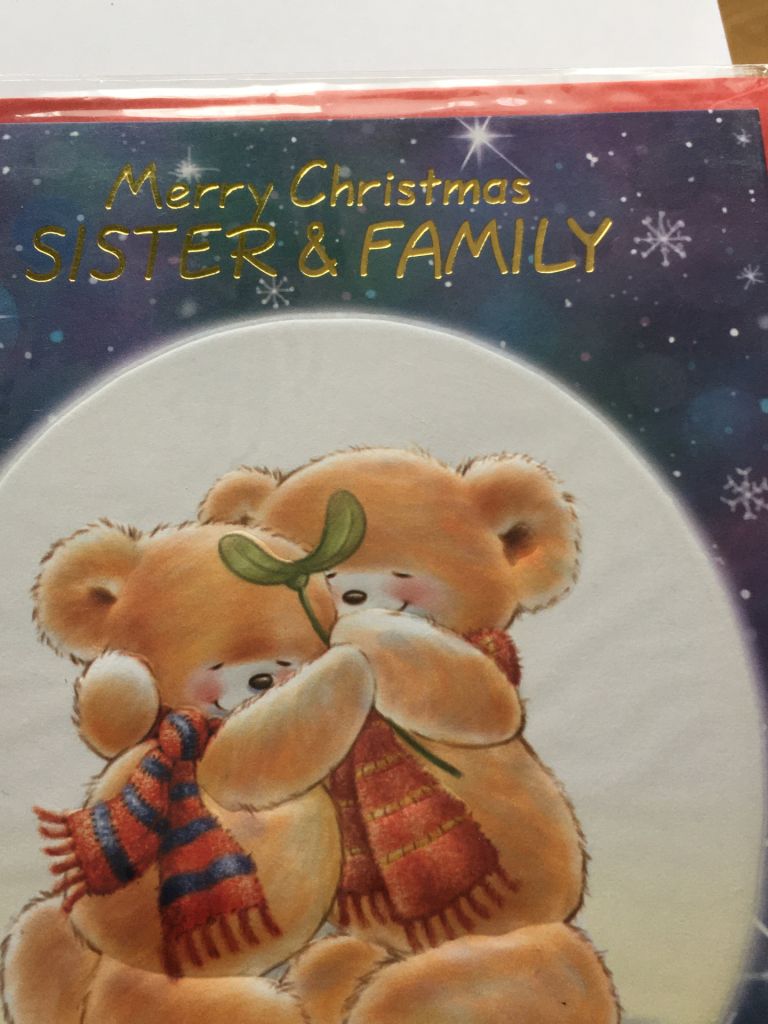 Листівка Англія. Merry Christmas SISTER FAMILY. - фото фото фото 3