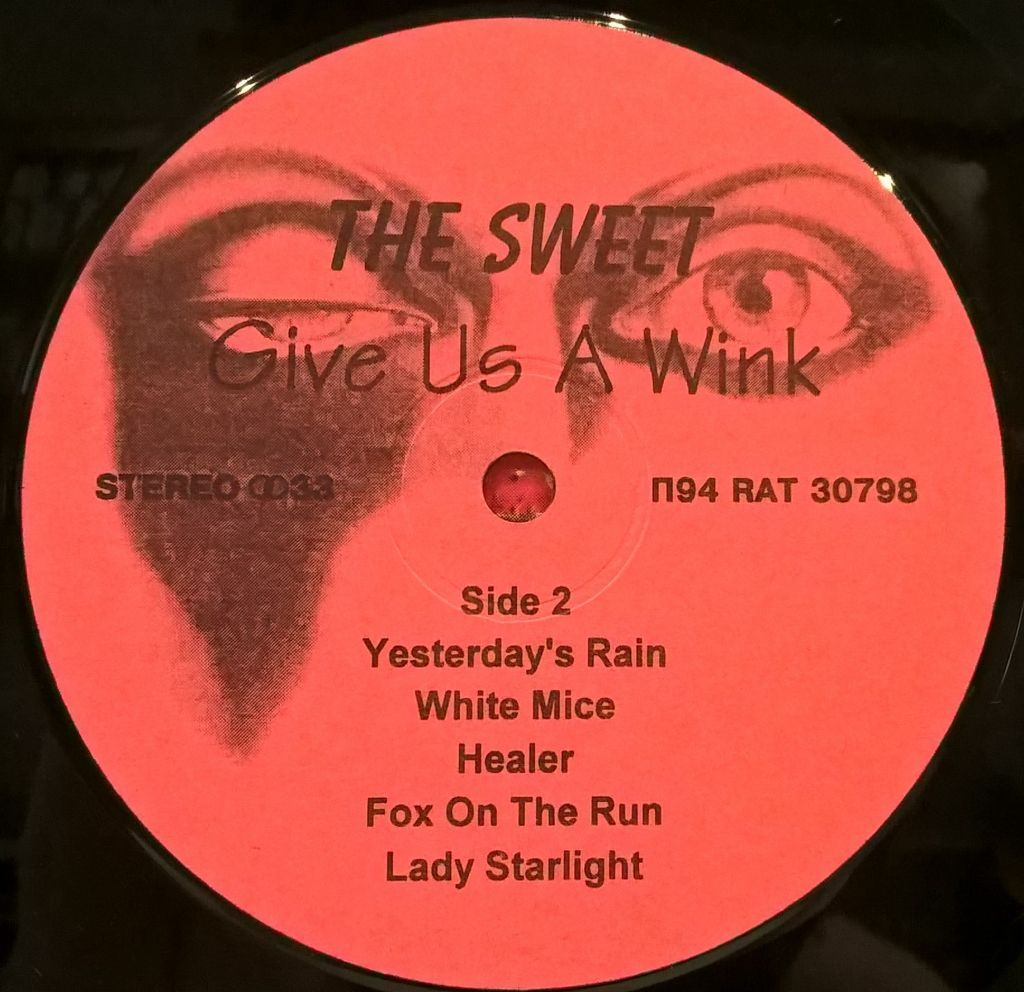 Sweet - Give Us A Wink! - 1976.    (LP). 12. Vinyl. Пластинка. - фото фото фото 3