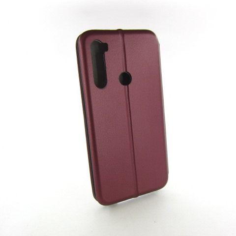 КОЖАНЫЙ ЧЕХОЛ КНИЖКА Xiaomi Redmi Note 8 marsala - фото фото фото 1