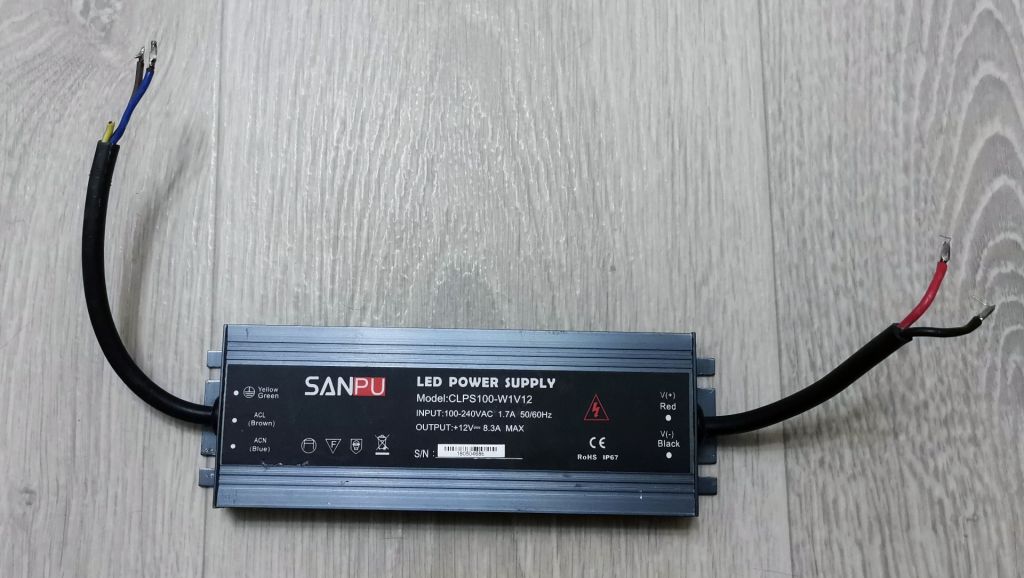 Блок питания светодиодной ленты Sanpu CLPS100-W1W12 - фото фото фото 1