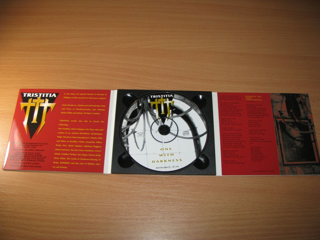 TRISTITIA - One With Darkness  (1995 Holy Records 1st press,DIGI) - фото фото фото 2