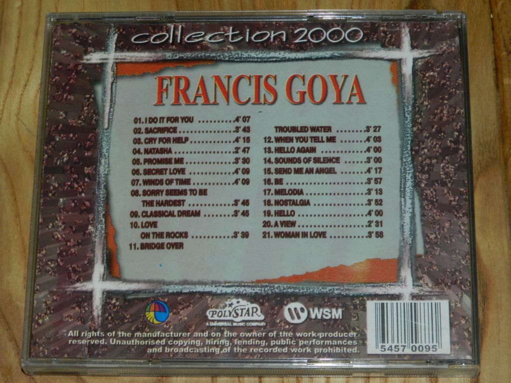 CD   Francis Goya - фото фото фото 3
