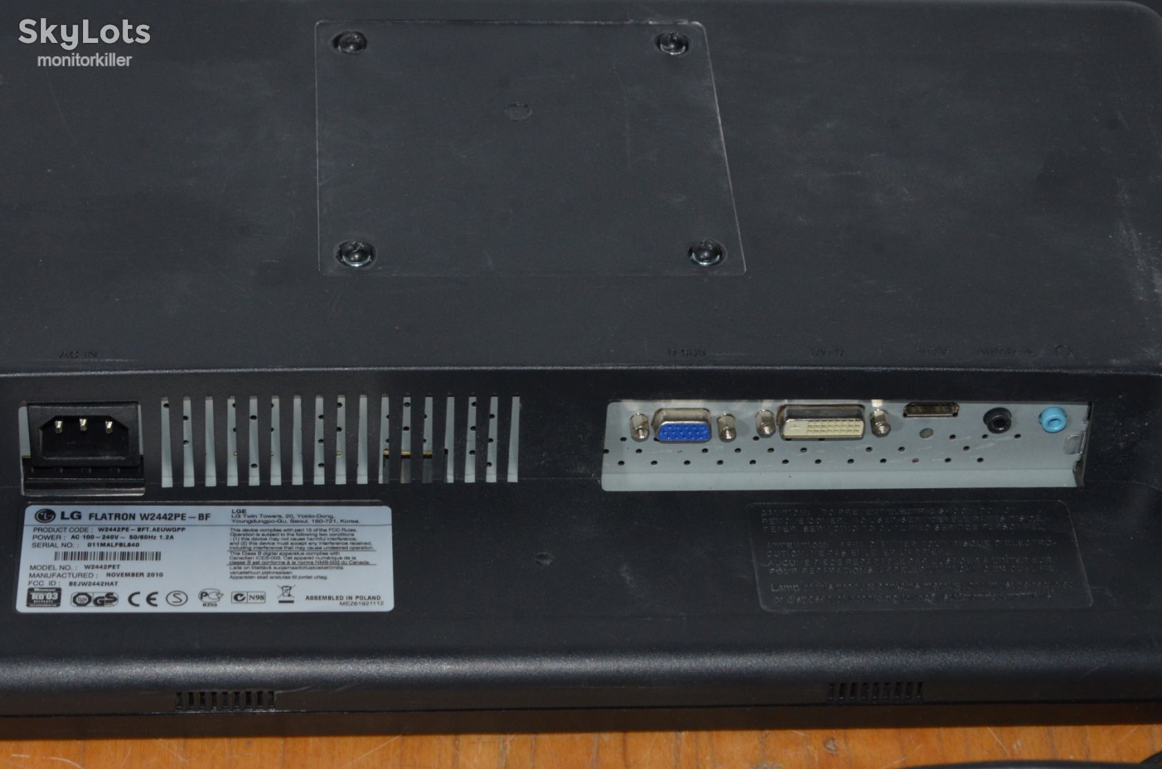 МОНІТОР TFT 24'' Wide LCD LG W2442PE! МегаSALE! - фото фото фото 6