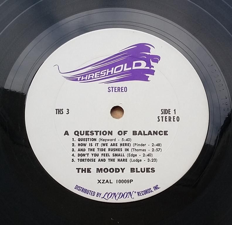 THE MOODY BLUES A Question Of Balance LP VG/VG- - фото фото фото 3