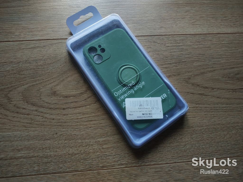 Чехол з мікрофіброю на iPhone 12 чохол кільце підставка - фото фото фото 0