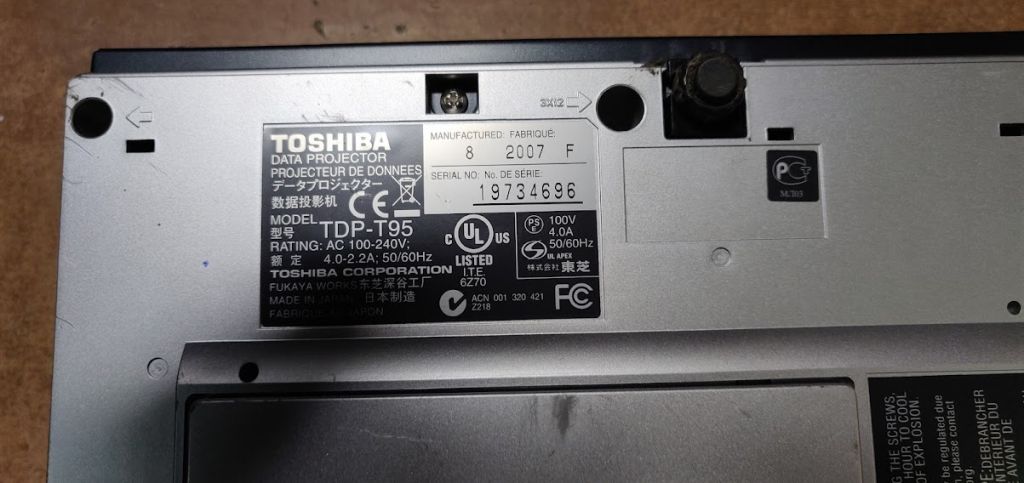 Проектор Toshiba TDP-T95 № 21151211 - фото фото фото 3