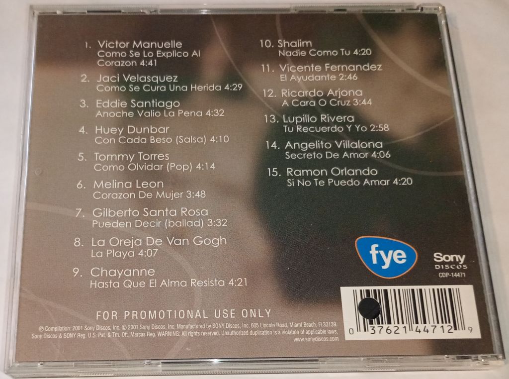 VARIOUS FYE selеcts Volume 1 - Latin CD US - фото фото фото 2