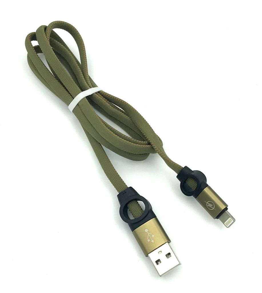 USB кабель / Дата кабель Fast Charge I-102 black-box Lighting Green - фото фото фото 1