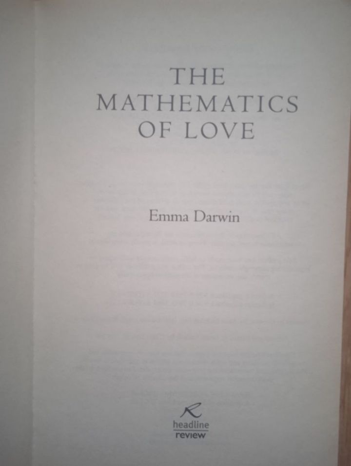 Mathematics of Love The Emma Darwin English на Английском книга - фото фото фото 1
