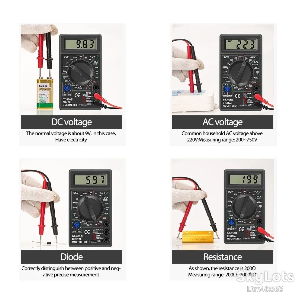 Мультиметр DT-830B - фото фото фото 3
