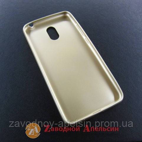 Meizu M6 защитный чехол soft touch gold - фото фото фото 1