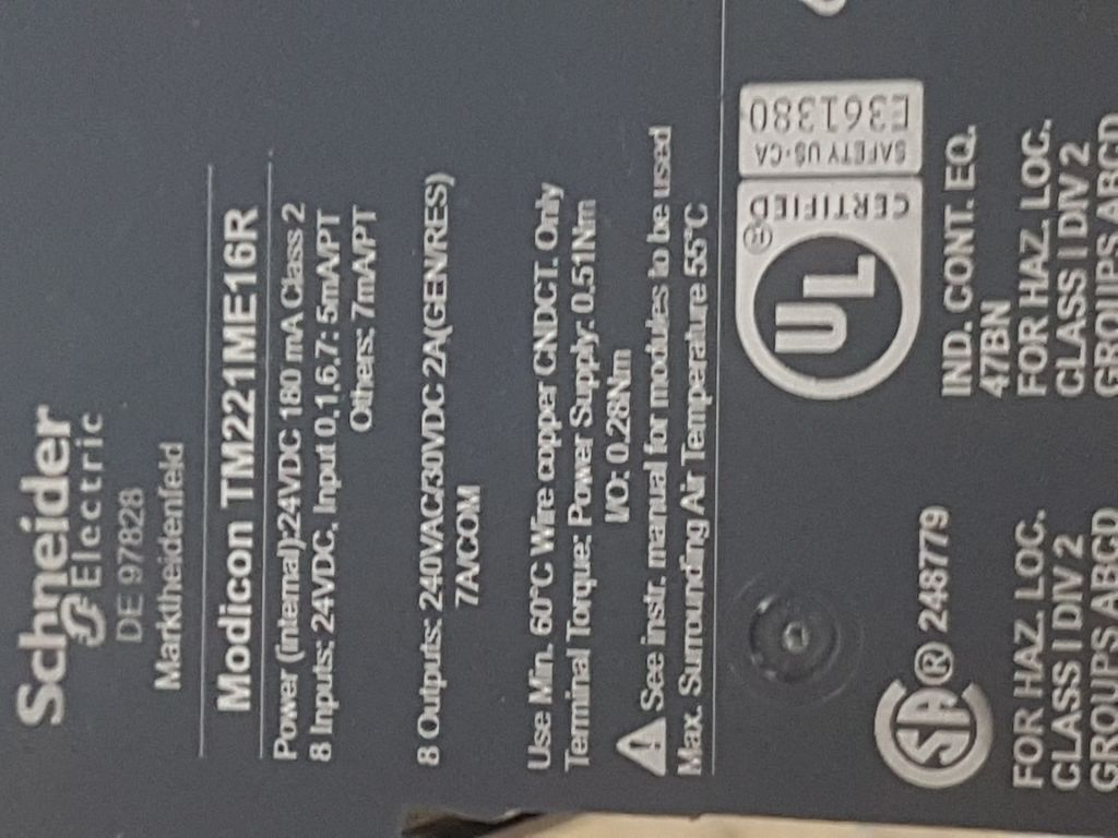Контроллер Schneider Electric Modicon M221 TM221CE16R  (№340) - фото фото фото 2