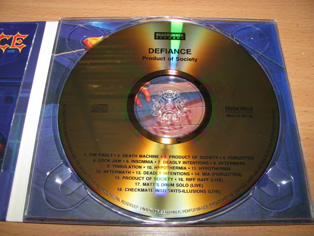 DEFIANCE - Product Of Society  (2007 Metal Mind DIGI) - фото фото фото 2