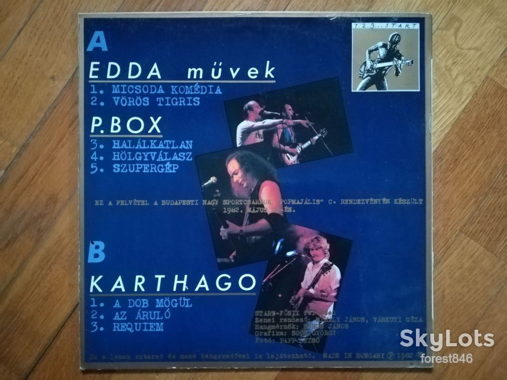 1.2.3...start-Edda Muvek, P. Box, Karthago  (лам. конв.)  (2)-Ex.+, Угорщина - фото фото фото 1