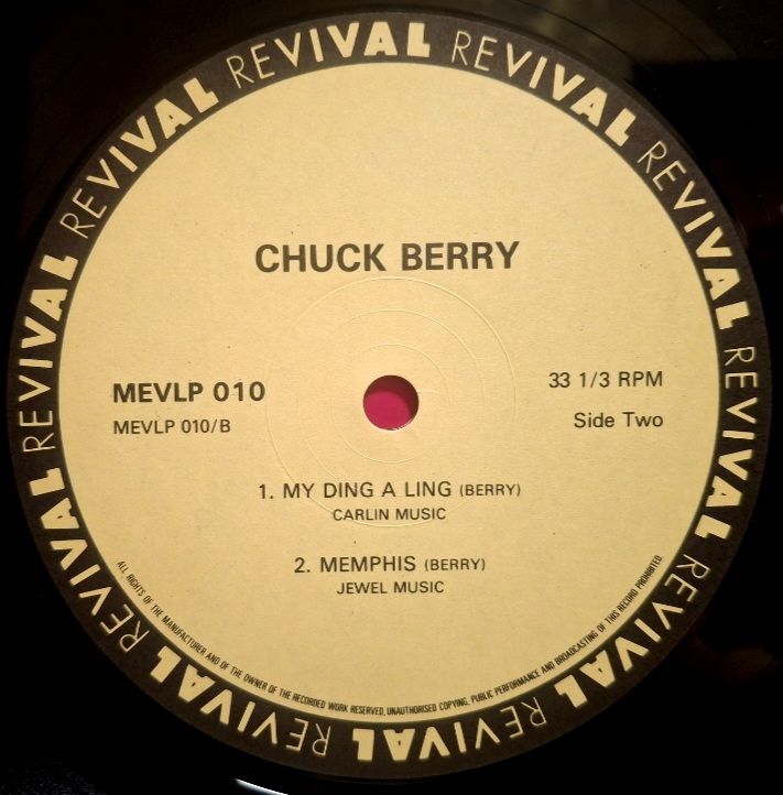 Chuck Berry - Revival - 1969.  (LP). 12. Vinyl. Пластинка. UK. - фото фото фото 3