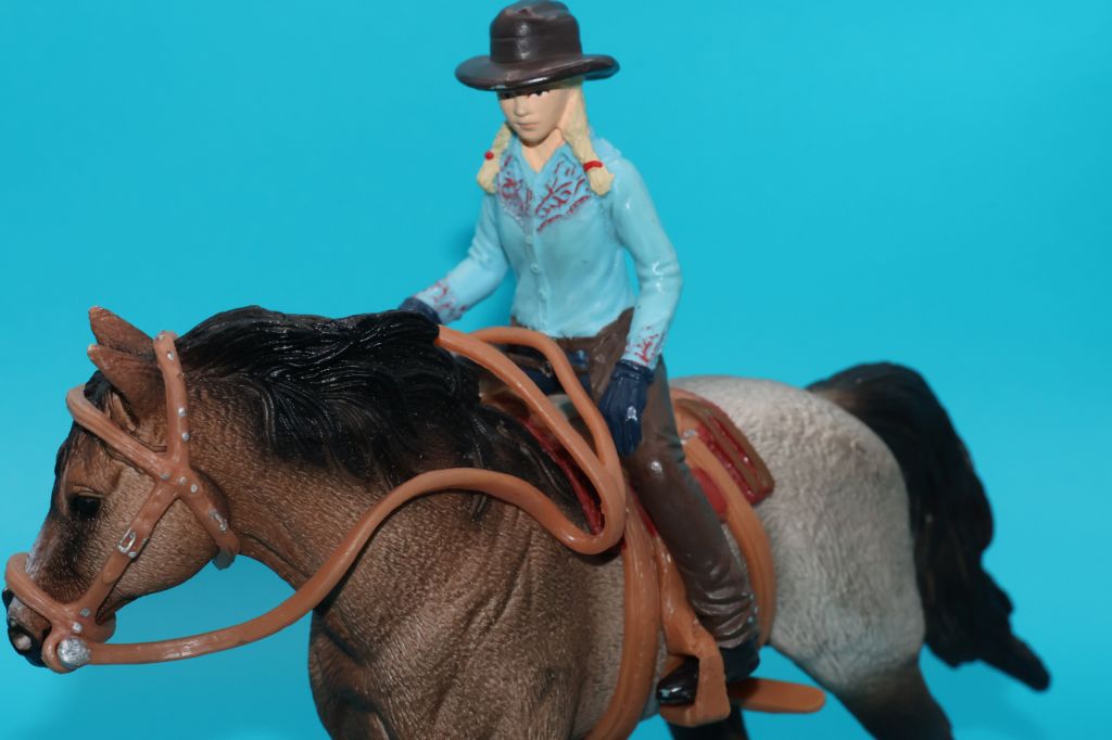 наїзниця вершниця на коні SCHLEICH 90-100мм ФРН ФРГ - фото фото фото 2