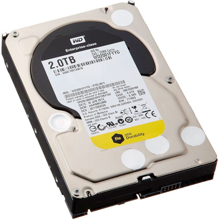 HDD 3.5 2TB SAS Western Digital WD2001FYYG 7200/32mb для серверів - фото фото фото 0