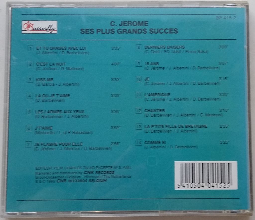 C. JEROME  Ses Plus Grands Succes  CD  Sweden - фото фото фото 2