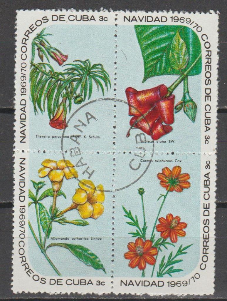 Куба флора 1969-70 цветы - фото фото фото 0