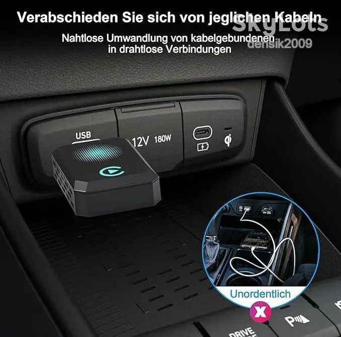 Бездротовий адаптер CarPlay Letitwell Q1S для автомобілів. - фото фото фото 3