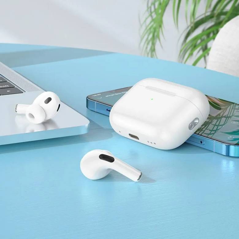 Навушники Bluetooth бездротові Hoco EW77 вакуумні з мікрофоном White - фото фото фото 6