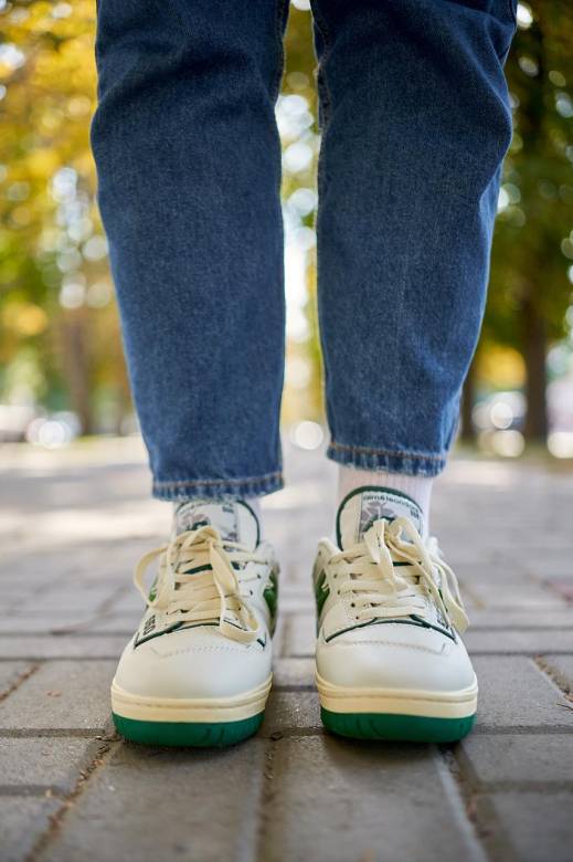 New Balance 550 Green Leather Leon Dore 36 - фото фото фото 3