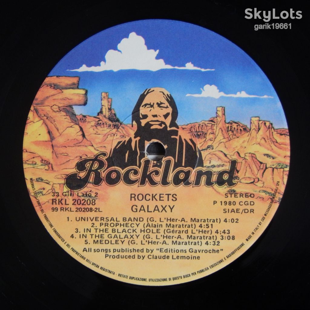 Rockets – Galaxy  (Rockland Records – RKL 20208, Italy) insert EX/EX - фото фото фото 4