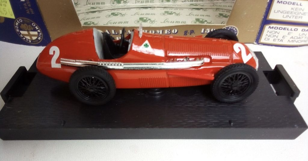 Brumm 1/43 - Alfa Romeo GP 159 1951 Red #2 - фото фото фото 3