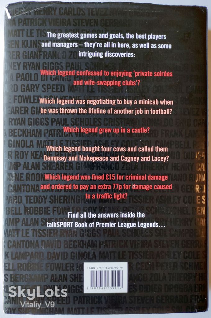 The talkSPORT Book of Premier League Legends. Bill Borrows. - фото фото фото 2