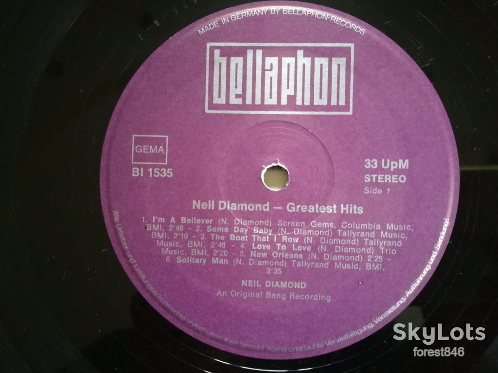 Neil Diamond-Greatest hits-Vol. 2  (глянс. конв.)-Ex.+, Німеччина  (&amp;46) - фото фото фото 2