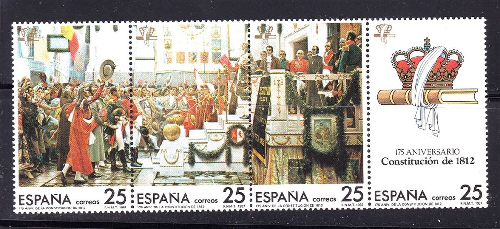 Испания  1987 г  MNH - сцепка - фото фото фото 0