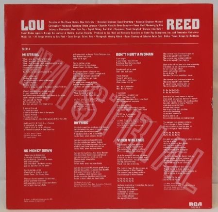 Lou Reed - Mistrial - 1986.  (LP). 12. Vinyl. Пластинка. Germany. - фото фото фото 3