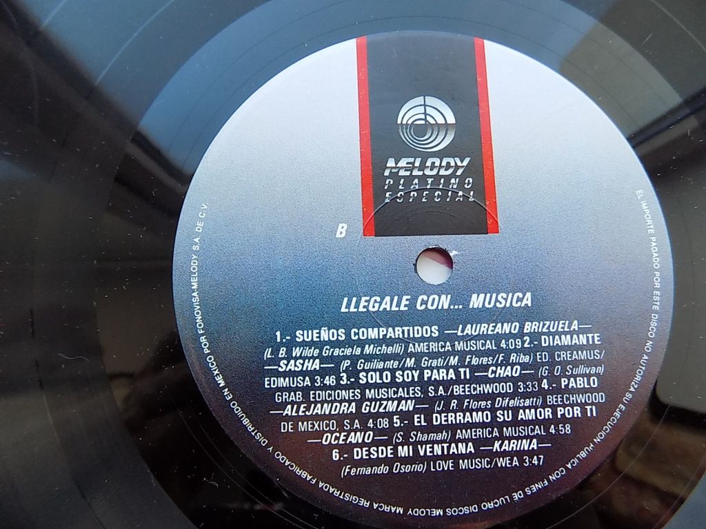 Виниловая пластинка Llegale Con ... Musica Пр-во Мексика - фото фото фото 5