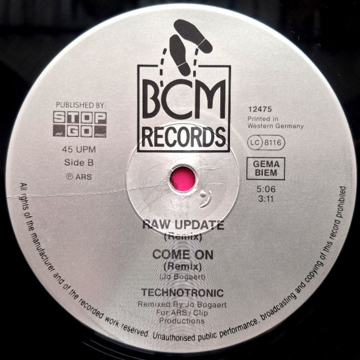 Technotronic - Megamix - 1990.  (EP). 12. Vinyl. Пластинка. Europe. - фото фото фото 3