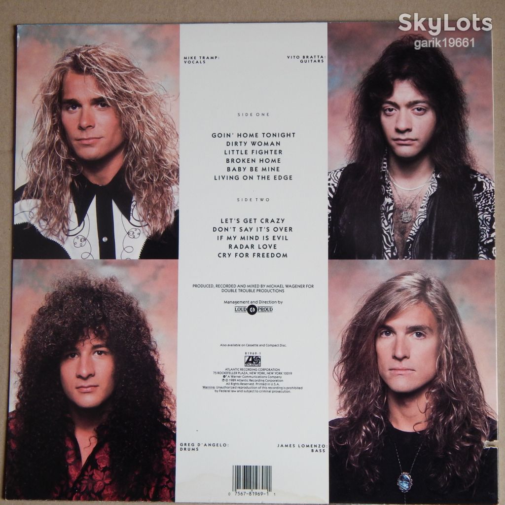 White Lion ‎– Big Game  (Atlantic ‎– 7 81969-1, US) insert EX+/NM- - фото фото фото 1