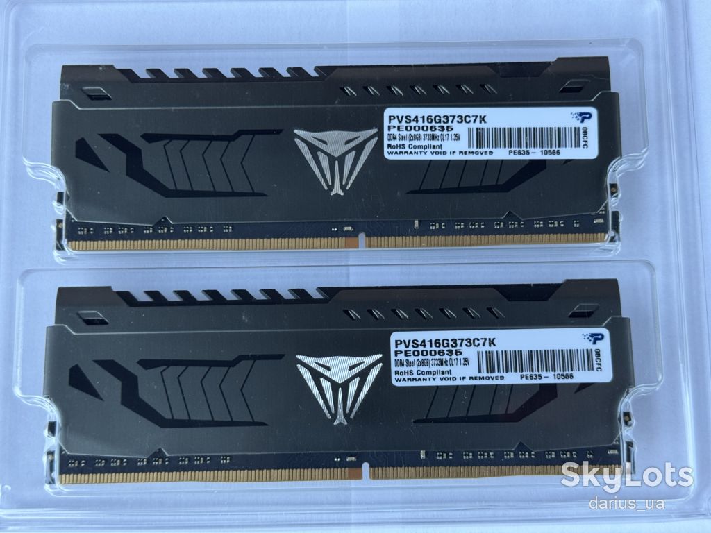 DDR4 2х8GB/3733 Patriot Viper Steel Gray    (PVS416G373C7K) - фото фото фото 6
