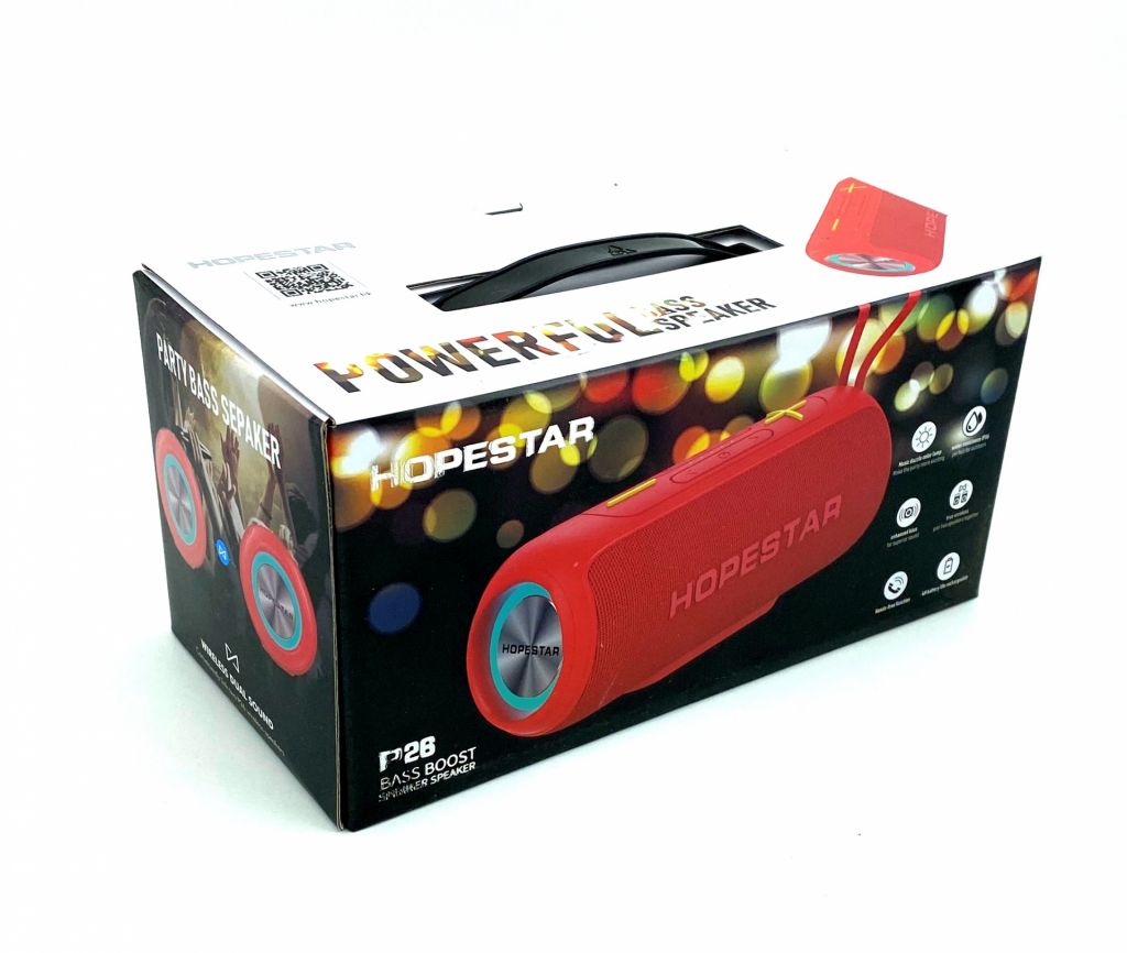 Колонка Bluetooth HOPESTAR P26 Red - фото фото фото 4