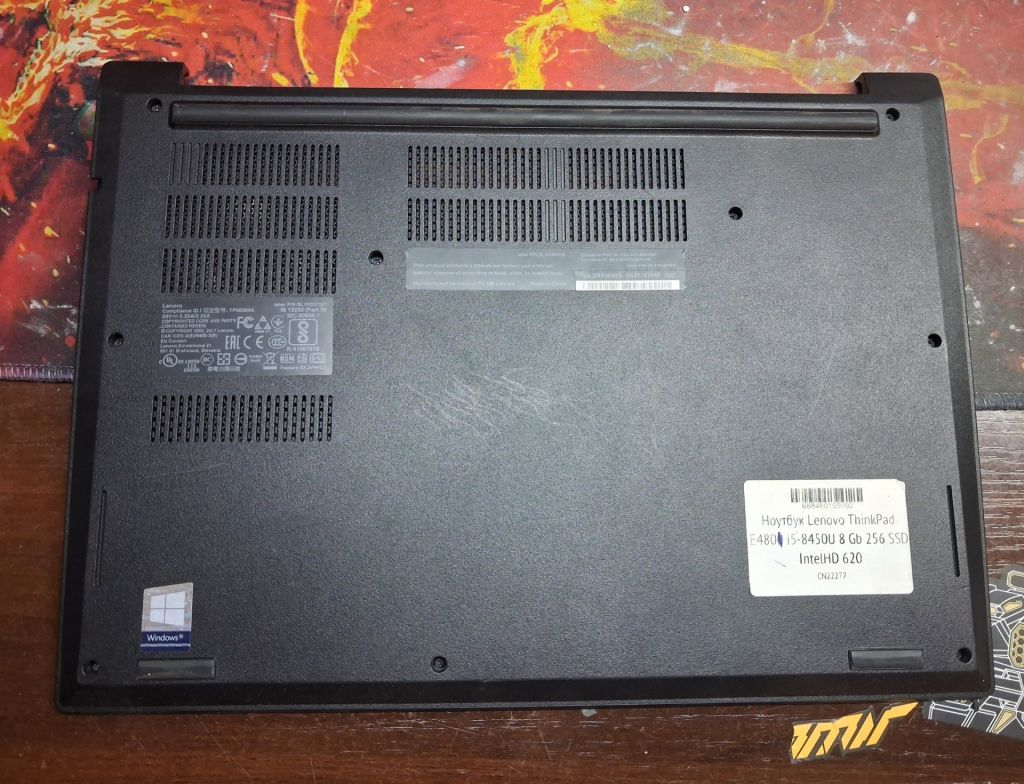Нижня кришка Lenovo thinkpad E480 - фото фото фото 1