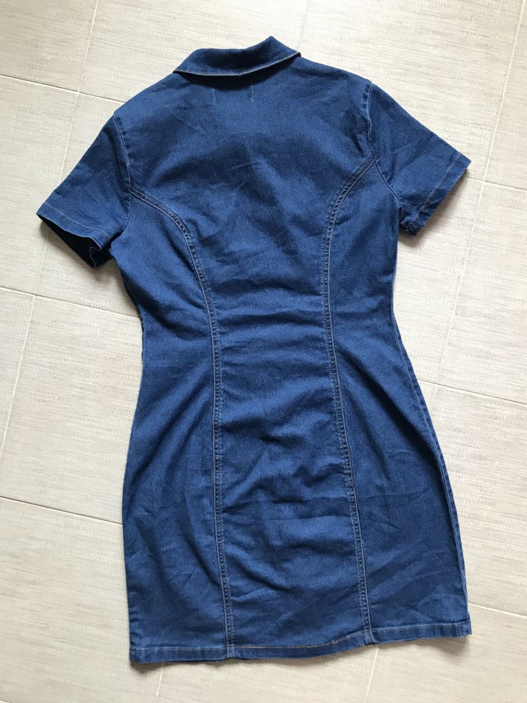 Джинсовое, приталенное платье на пуговицах, New Look denim. 38 евро - фото фото фото 9