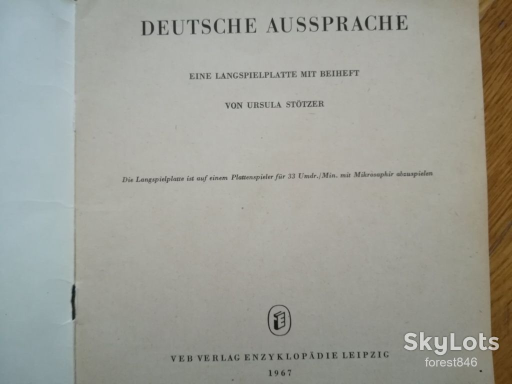 Deutsche Aussprache-NM, 7"-Німеччина - фото фото фото 2