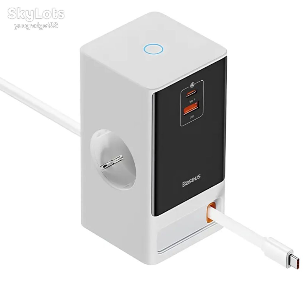 МЗП Baseus OS PowerCombo Digital PowerStrip+Retractable-C 65W - фото фото фото 3